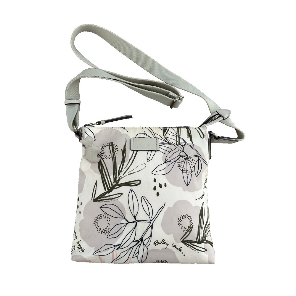 Radley London Desert Floral Signature Cross Body Shoulder Bag Purse Dog Charm